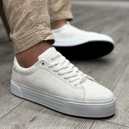 کفش مردانه مدل پولِ اند بیر pull&bear رنگ سفید کد 200929