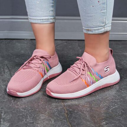 کتونی اسکیچرز زنانه skechers ورزشی رنگ صورتی کد 29000