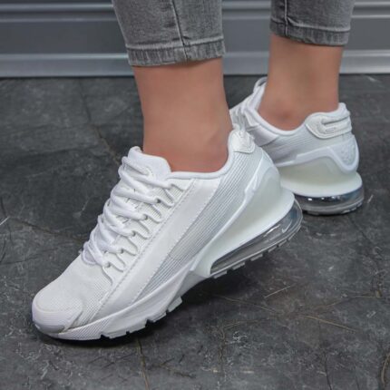 کتونی اسپرت ست مردانه زنانه رنگ سفید مدل نایک ایر nike air max pulse کپسول دار کد 24470