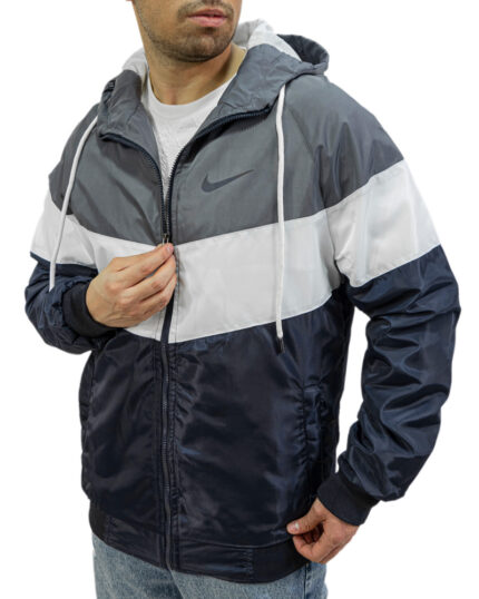 سویشرت مردانه بادگیر بارانی مدل نایک رنگ طوسی کد 47550