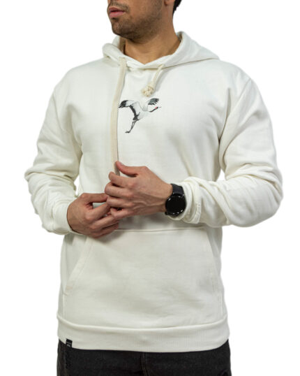 هودی اسپرت مردانه رنگ شیری طرح چاپی مدل پلیکان کد 26250