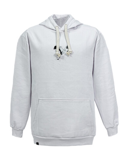 هودی اسپرت مردانه طرح چاپی مدل پلیکان رنگ سفید کد 26240