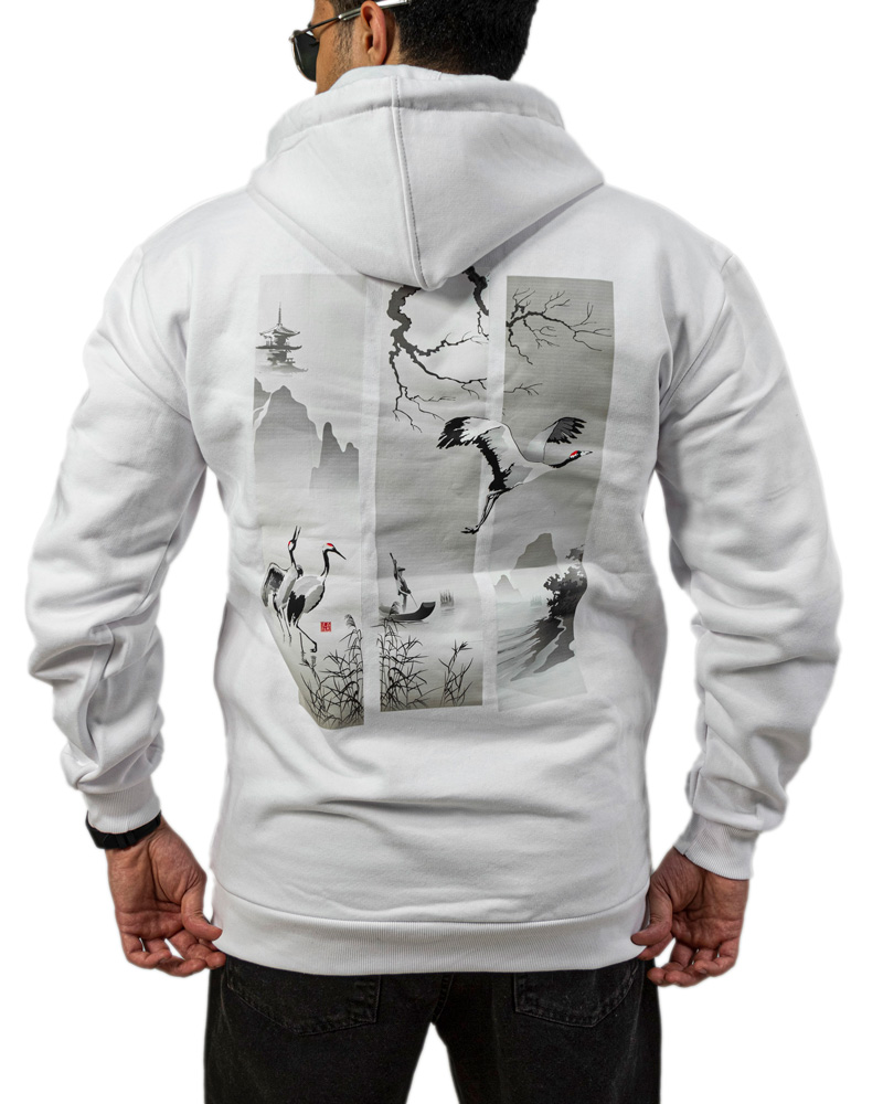 هودی اسپرت مردانه طرح چاپی مدل پلیکان رنگ سفید کد 26240 هودی اسپرت مردانه طرح چاپی مدل پلیکان رنگ سفید کد 26240