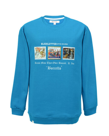 دورس مردانه سه نخ مدل 3 تمبر رنگ آبی کد 78252