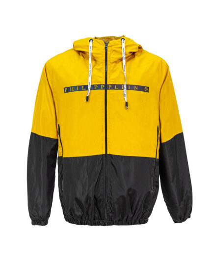 سویشرت مردانه بادگیر ضد باران فیلیپ پلین رنگ مشکی زرد کد 24554