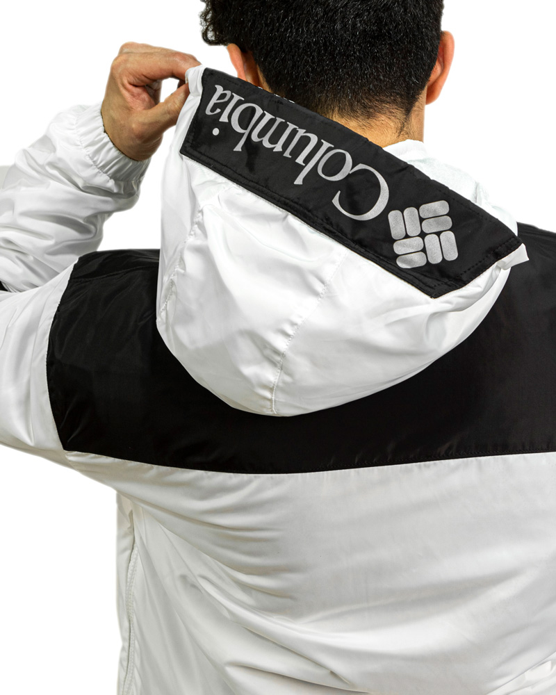 سویشرت مردانه بادگیر ضد باران کلمبیا رنگ سفید مشکی کد 24556 سویشرت مردانه بادگیر ضد باران کلمبیا رنگ سفید مشکی کد 24556