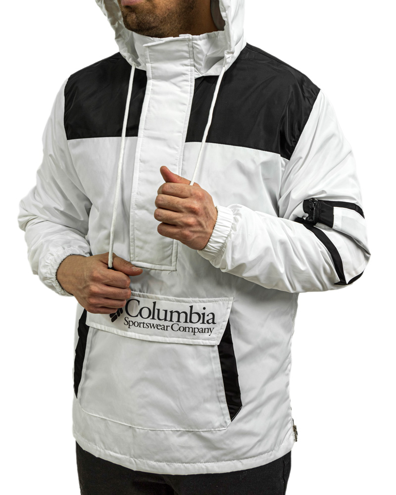 سویشرت مردانه بادگیر ضد باران کلمبیا رنگ سفید مشکی کد 24556 سویشرت مردانه بادگیر ضد باران کلمبیا رنگ سفید مشکی کد 24556