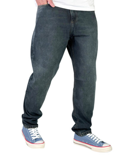 شلوار جین مردانه مام استایل رنگ آبی بلک مدل گپ کد 00347