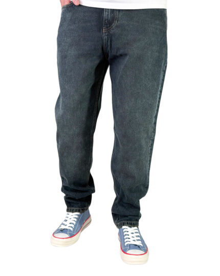 شلوار جین مردانه مام استایل رنگ آبی بلک مدل گپ کد 00347