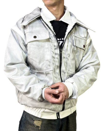 کاپشن مردانه مدل سیکستی ناین 69 گرم بالا رنگ سفید کد 989454