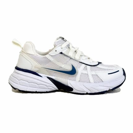 کتونی اسپرت مردانه مدل نایک v2k وی تو کی کشلون رنگ سفید مارک آبی کد 007701