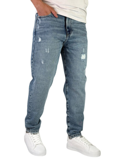 شلوار جین مردانه بوی فرند رنگ آبی روشن کد 00355