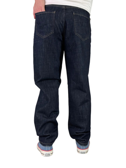 شلوار جین مردانه مام کپ بگ استایل قواره بزرگ رنگ سرمه ای کد 00348