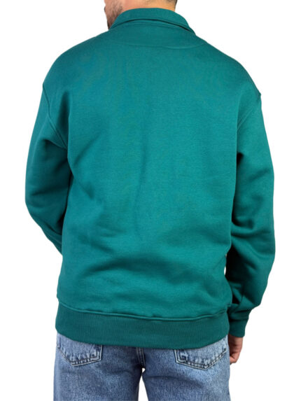 پلیور دورس نیم زیپ مردانه مدل تینک رنگ سبز کد