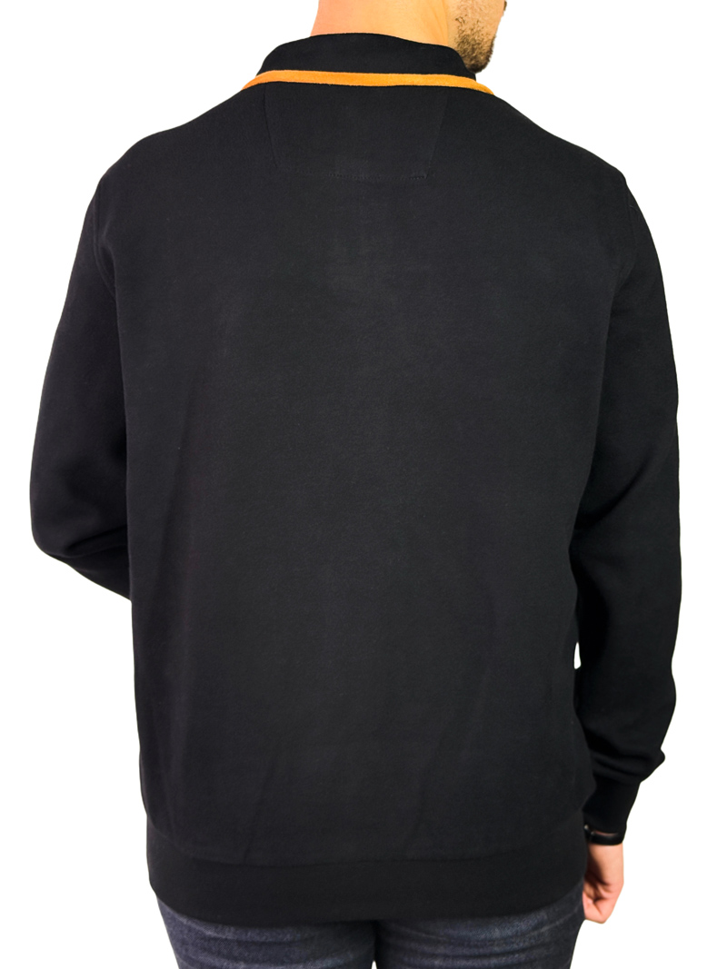 سلانیک بیسیک نیم زیپ مردانه رنگ مشکی کد سلانیک بیسیک نیم زیپ مردانه رنگ مشکی کد