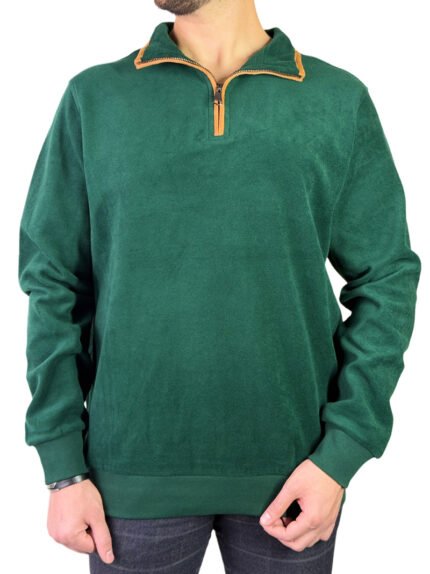 سلانیک نیم زیپ مردانه رنگ سبز کد