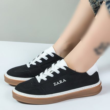 کفش کتونی زنانه زارا zara رنگ مشکی کد 03102