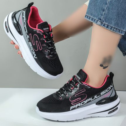 کتونی اسکیچرز زنانه اسپرت ورزشی Sketchers رنگ مشکی کد 0441120