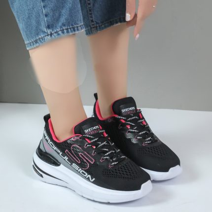 کتونی اسکیچرز زنانه اسپرت ورزشی Sketchers رنگ مشکی کد 0441120