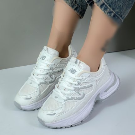 کتونی اسپرت زنانه مدل نیوبالانس 997 رنگ تمام سفید کد 12286