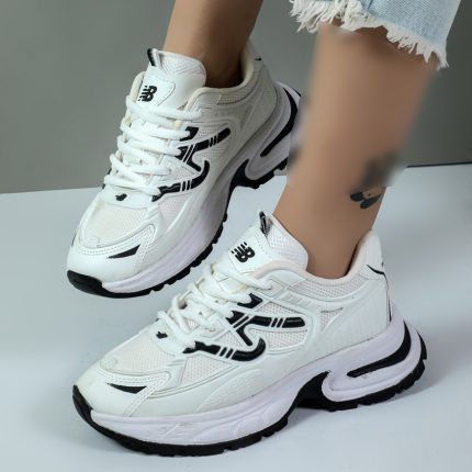 کتونی اسپرت زنانه مدل نیوبالانس 997 رنگ سفید مشکی کد 12283