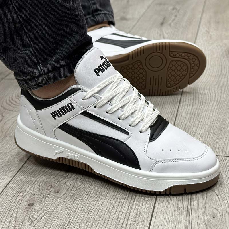 کفش و کتانی مردانه مدل پوما PUMA رنگ سفید مشکی کد 1399 کفش و کتانی مردانه مدل پوما PUMA رنگ سفید مشکی کد 1399