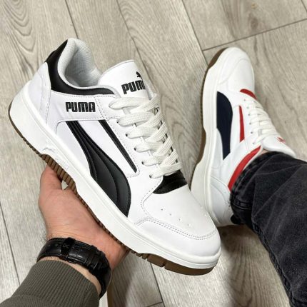 کفش و کتانی مردانه مدل پوما PUMA رنگ سفید مشکی کد 1399