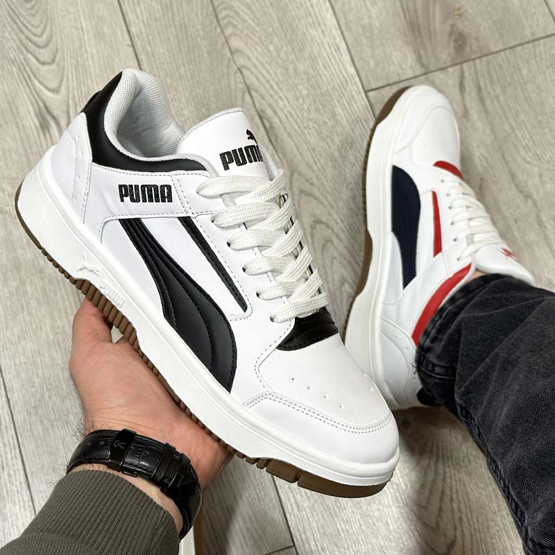 کفش و کتانی مردانه مدل پوما PUMA رنگ سفید مشکی کد 1399 کفش و کتانی مردانه مدل پوما PUMA رنگ سفید مشکی کد 1399