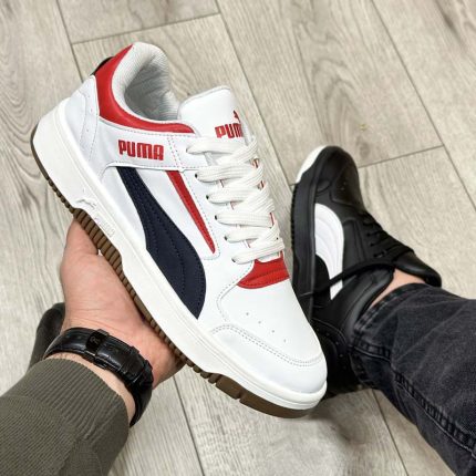 کفش و کتانی مردانه مدل پوما PUMA رنگ سفید سرمه ای کد 1397