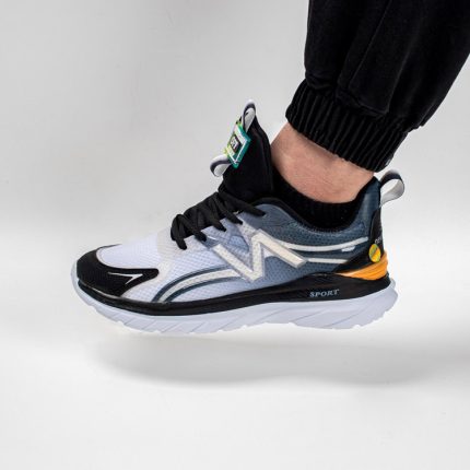 کتونی نیوبالانس مردانه  sport آبی سفید مشکی کد 8800