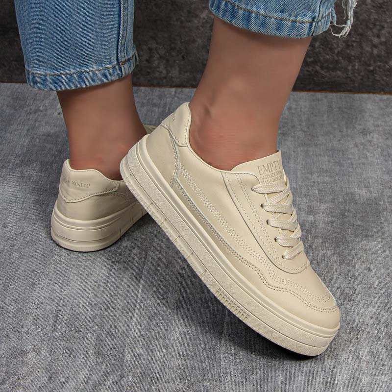 کفش کتونی زنانه ساده رنگ کرم مدل ونس vans کد 27790 کفش کتونی زنانه ساده رنگ کرم مدل ونس vans کد 27790