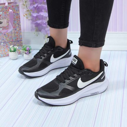 کتونی ست مردانه زنانه مدل نایک ایر زوم گاید nike air zoom guide رانینگ مشکی سفید کد 1230