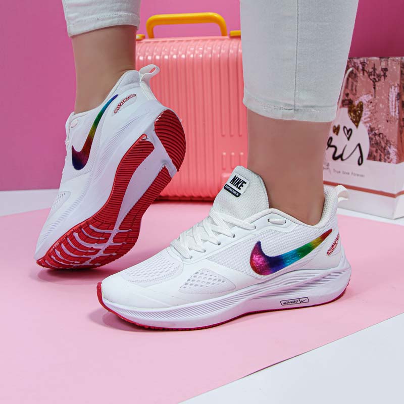 کتونی زنانه مدل نایک ایر زوم گاید nike air zoom guide رانینگ سفید هفت رنگ کد 1240 کتونی زنانه مدل نایک ایر زوم گاید nike air zoom guide رانینگ سفید هفت رنگ کد 1240