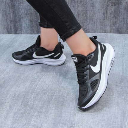 کتونی ست مردانه زنانه مدل نایک ایر زوم گاید nike air zoom guide رانینگ مشکی سفید کد 1230