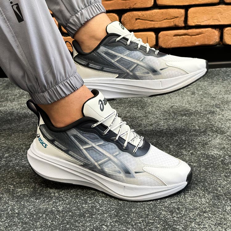 کتونی مردانه مدل اسیکس ASICS رنگ سفید مشکی کد 5760 کتونی مردانه مدل اسیکس ASICS رنگ سفید مشکی کد 5760