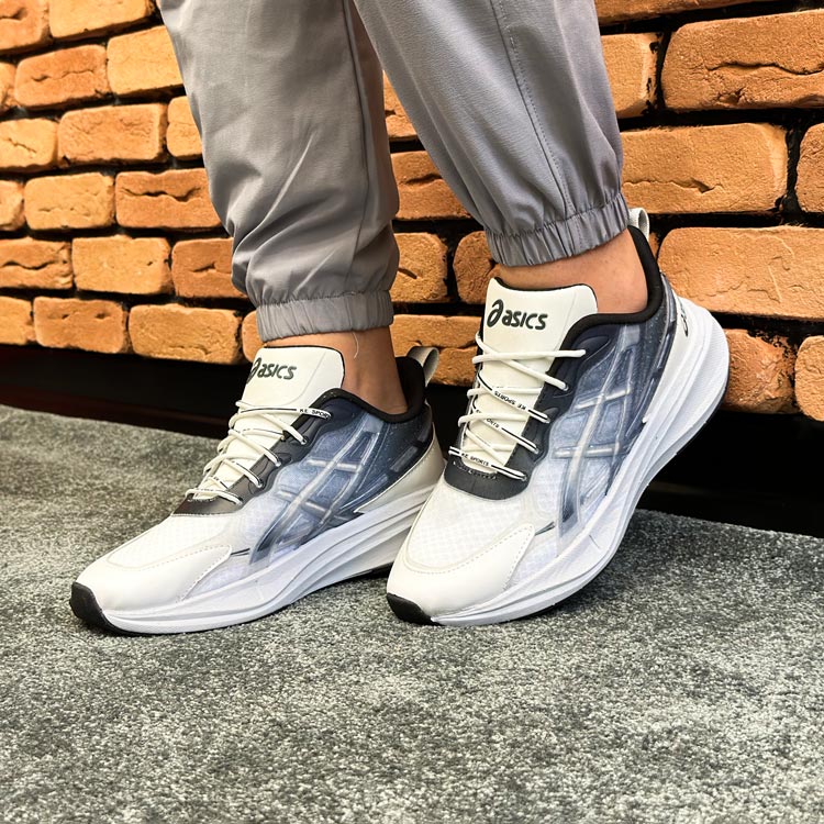 کتونی مردانه مدل اسیکس ASICS رنگ سفید مشکی کد 5760 کتونی مردانه مدل اسیکس ASICS رنگ سفید مشکی کد 5760
