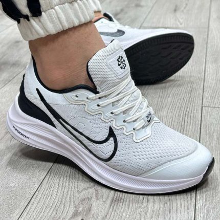 کفش و کتانی مردانه مدل نایک NIKE ZOOM رنگ سفید مشکی کد 1396