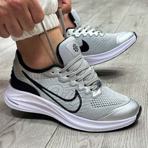 کفش و کتانی مردانه مدل نایک NIKE ZOOM رنگ طوسی کد 1395 کفش و کتانی مردانه مدل نایک NIKE ZOOM رنگ طوسی کد 1395
