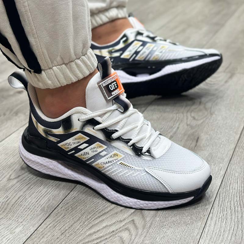 کتونی اسپرت مردانه مدل ADIDAS آدیداس رنگ مشکی سفید کد 57908 کتونی اسپرت مردانه مدل ADIDAS آدیداس رنگ مشکی سفید کد 57908