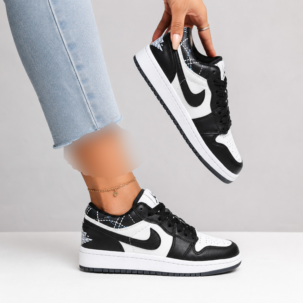 کتونی اسپرت زنانه مدل نایک جردن 1 Nike Jordan رنگ سفید مشکی کد 51466 کتونی اسپرت زنانه مدل نایک جردن 1 Nike Jordan رنگ سفید مشکی کد 51466