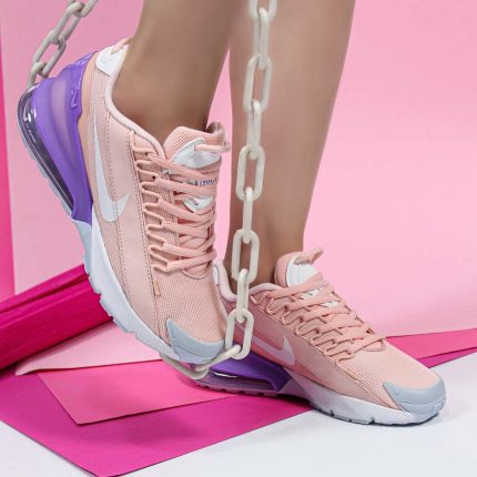 کتونی اسپرت زنانه رنگ صورتی مدل نایک ایر nike air max pulse کپسول دار