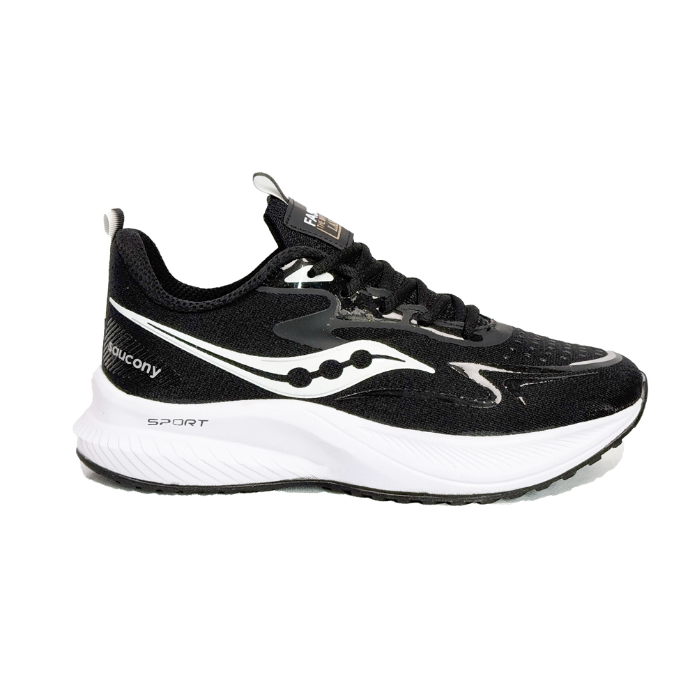 کتونی اسپرت ست مردانه زنانه مدل ساکونی Saucony رنگ مشکی زیره سفید کد 51208 کتونی اسپرت ست مردانه زنانه مدل ساکونی Saucony رنگ مشکی زیره سفید کد 51208