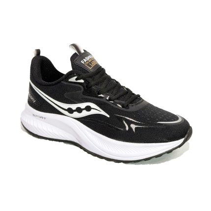 کتونی اسپرت ست مردانه زنانه مدل ساکونی Saucony رنگ مشکی زیره سفید کد 51208