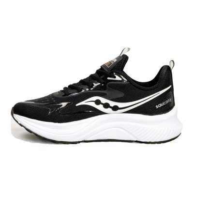 کتونی اسپرت ست مردانه زنانه مدل ساکونی Saucony رنگ مشکی زیره سفید کد 51208