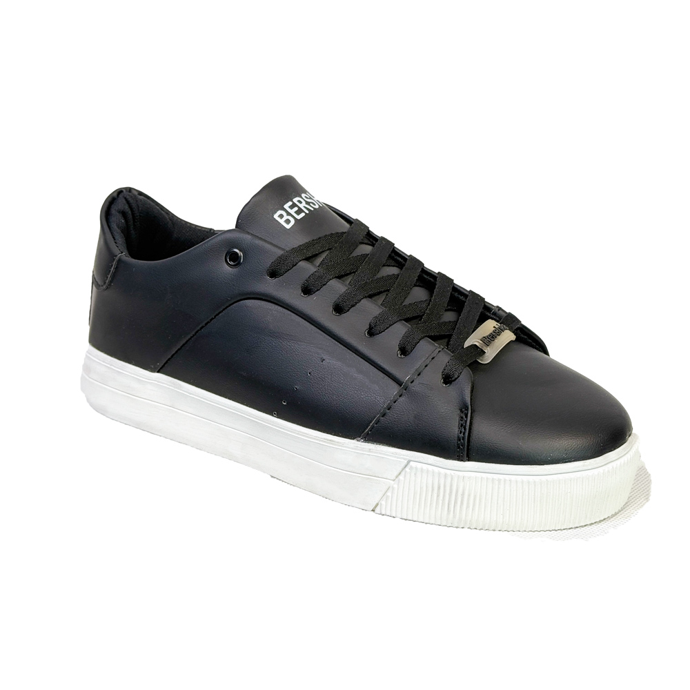 کفش کتونی مردانه مدل برشکا bershka رنگ مشکی زیره سفید کد 78551 کفش کتونی مردانه مدل برشکا bershka رنگ مشکی زیره سفید کد 78551
